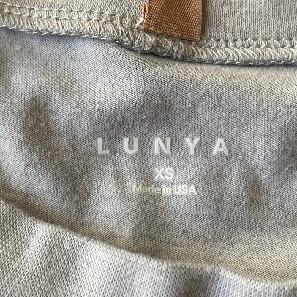 Lunya Light Grey Long Sleeve Sleep Shirt - Picture 2 of 5